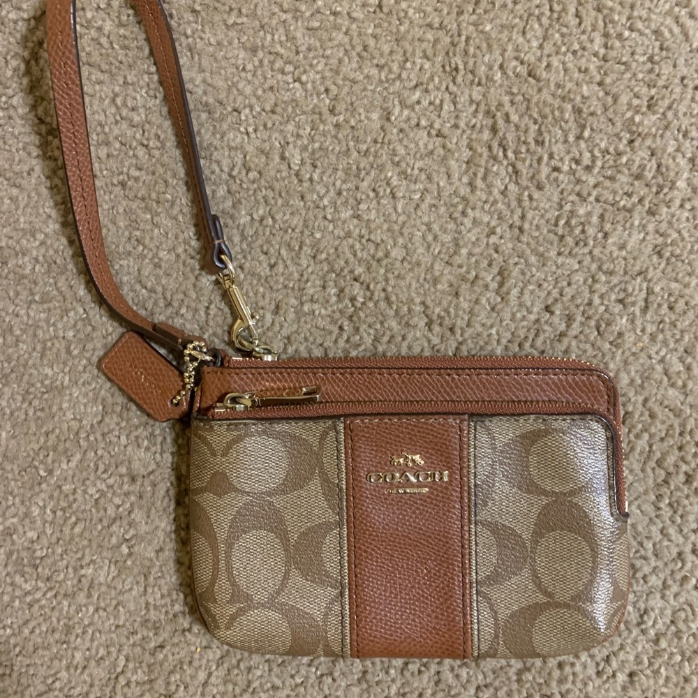 Like New Coach wristlet $80 OBO